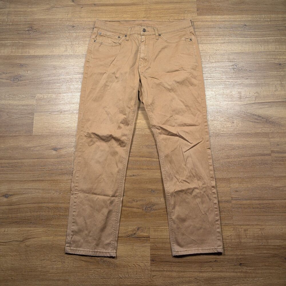 Levi's 541 Athletic Taper Fit Jeans Men's 34x32(30) Khaki Beige Stretch